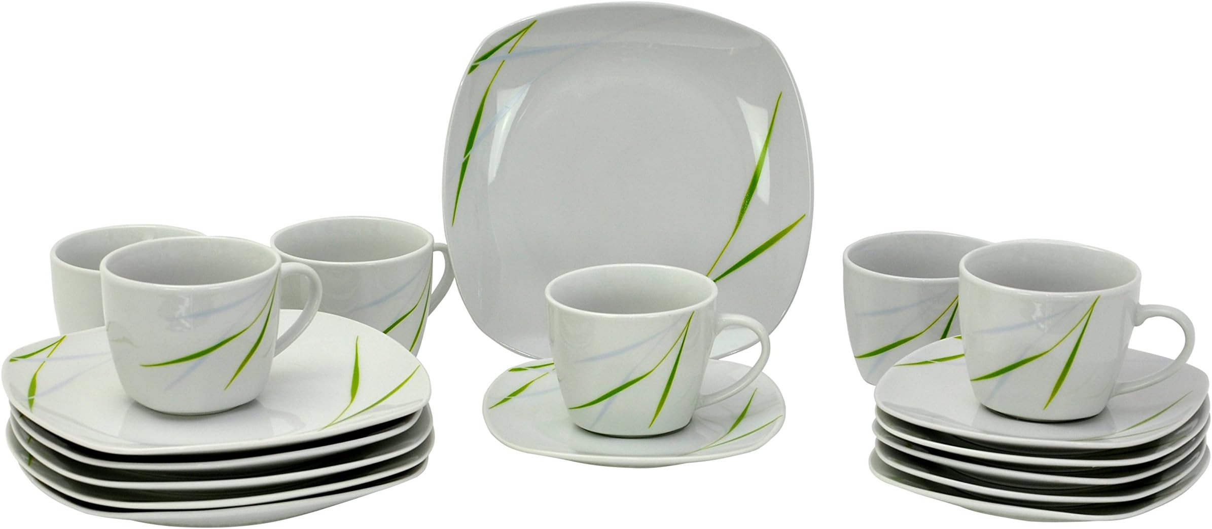 Van Well 18tlg. Kaffeeservice Calla für 6 Pers., : Amazon.de: Küche ...
